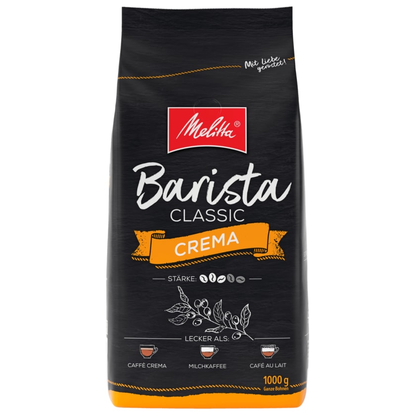 Melitta Barista Classic Crema Ganze Kaffeebohnen 1kg